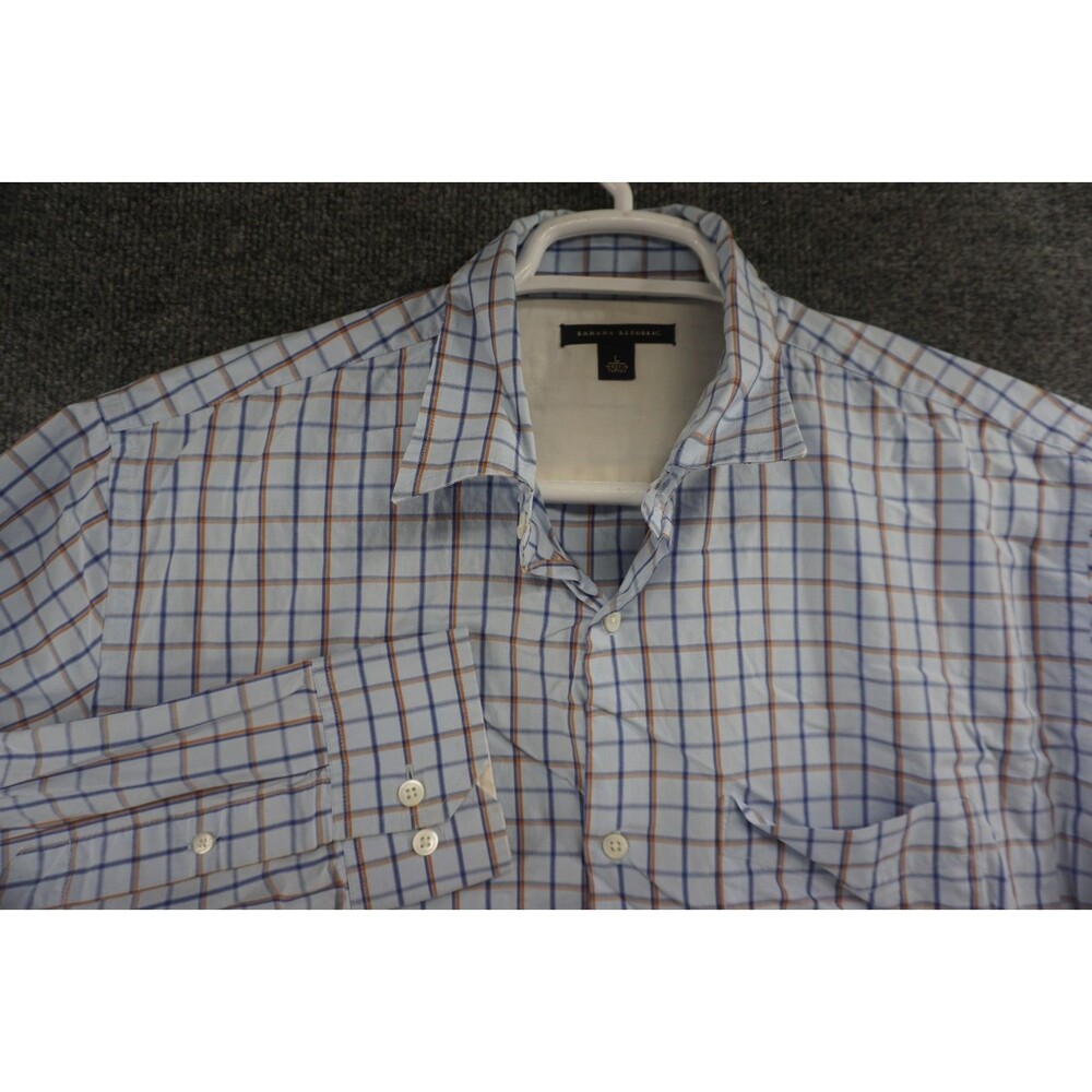 Banana Republic Shirt Mens Large Blue Button Up Long Sleeve